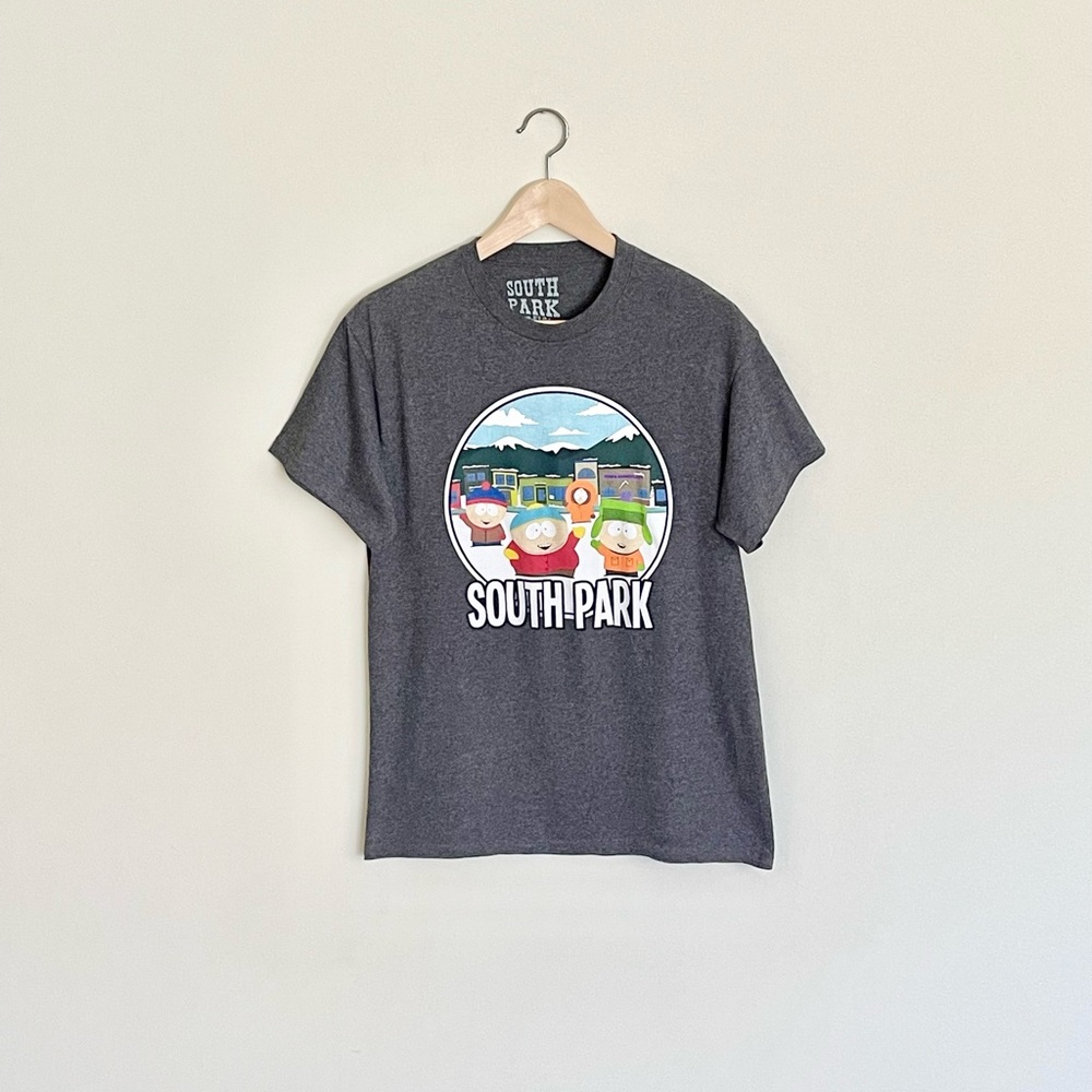 South Park Group Graphic Dark Gray T Shirt Adult size Medium